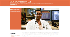 Desktop Screenshot of drganeshkumarcardiologist.com